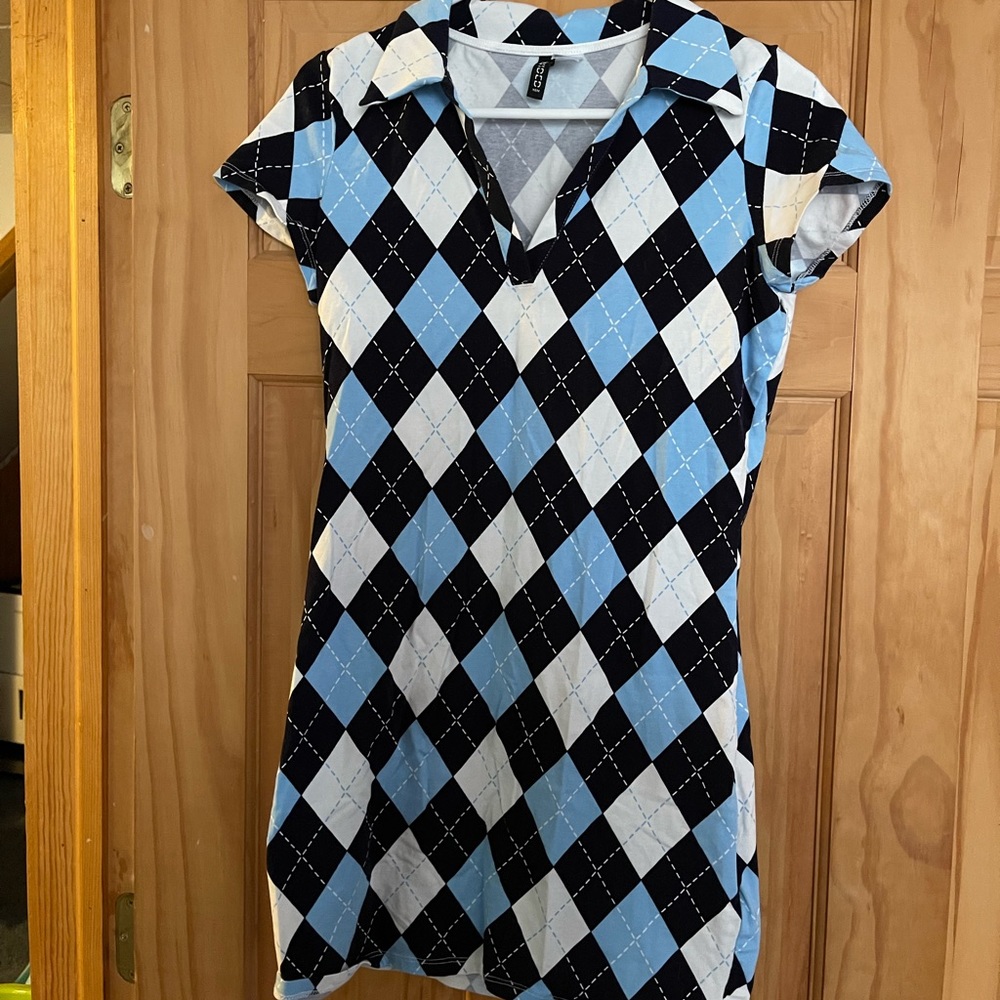 Preppy Divided dress with collar